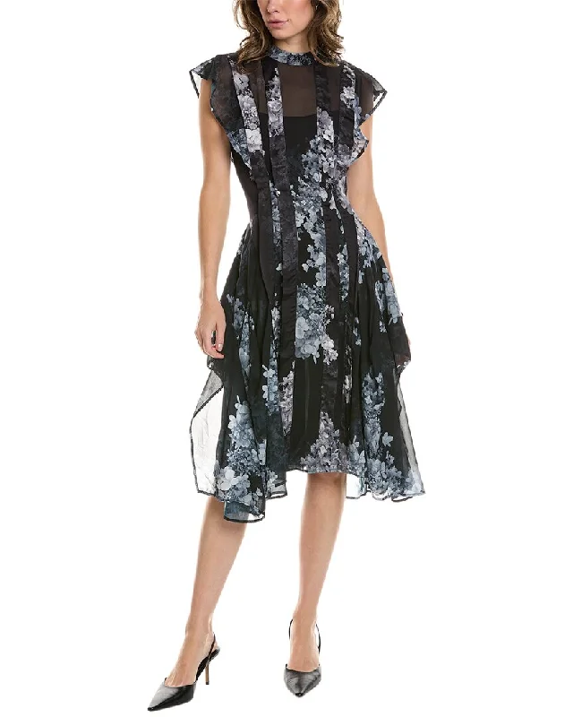 Vintage-Inspired Style Offers AllSaints Freya Midi Dress Luxury Comfort