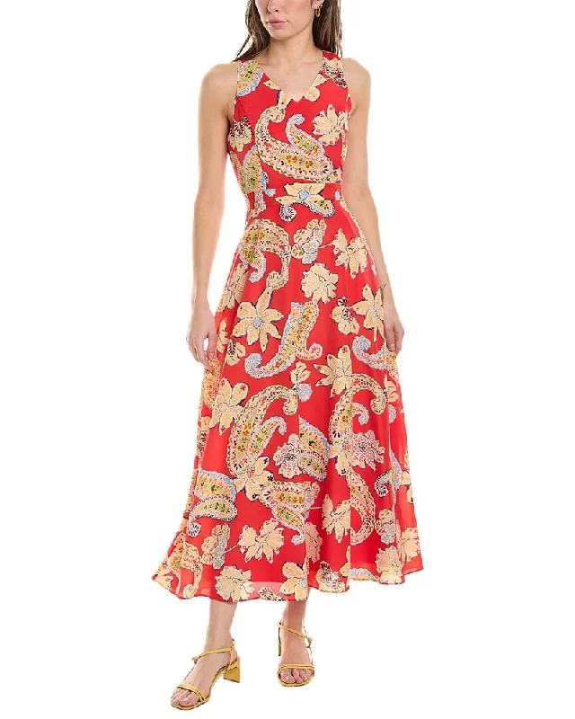 Sophisticated Style Offers Tahari ASL Midi Dress Bold Silhouette