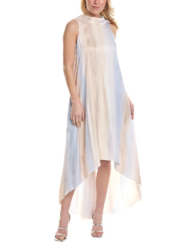 Discount Extravaganza Peserico Mock Neck Maxi Dress Nordic Minimalist Home Look