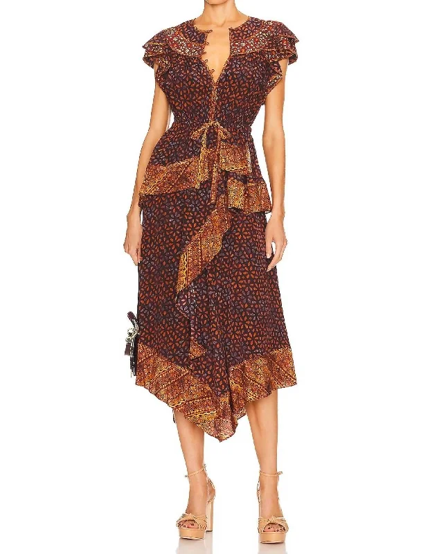 Fresh Styles, Fresh Deals Netra Maxi Dress in Agate Bold Patterns