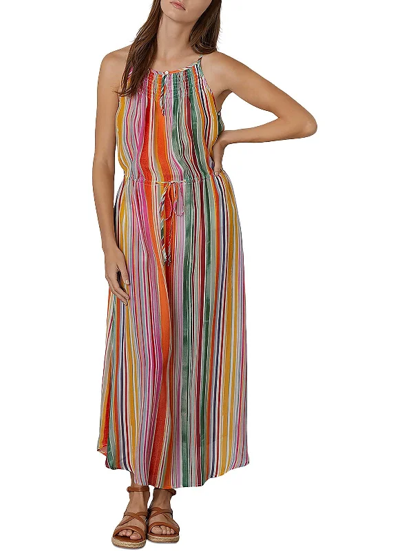 Comfort Meets Fashion Rosalie Womens Striped Long Maxi Dress Luxe Layering