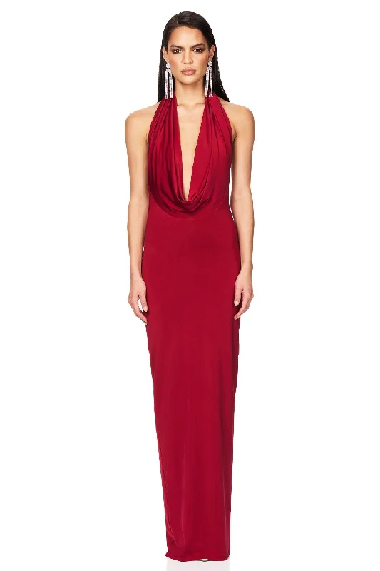 Women's Cozy Outfit For Lounging Tropical Island - Inspired Attire Element Gown