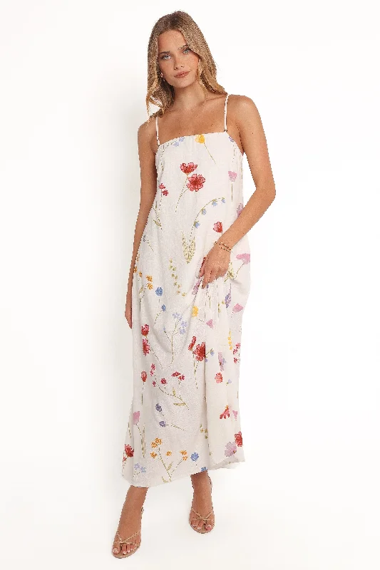Fashionista Favorites Jasinta Maxi Dress - Ditsy Floral Effortless Comfort