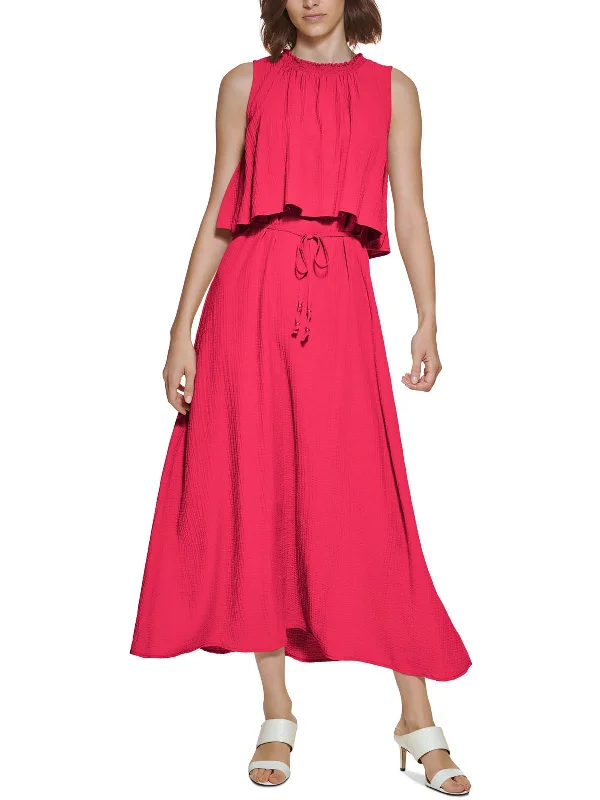 Luxury Casual Deals Womens Ruffled Maxi Maxi Dress Casual Weekend Relaxed Style