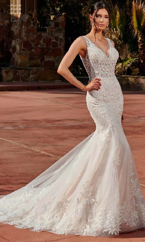 New Season Fashion Preview Rachel Allan Bridal Rb3168 - Chapel Train Bridal Gown Coastal Beach - Inspired Style