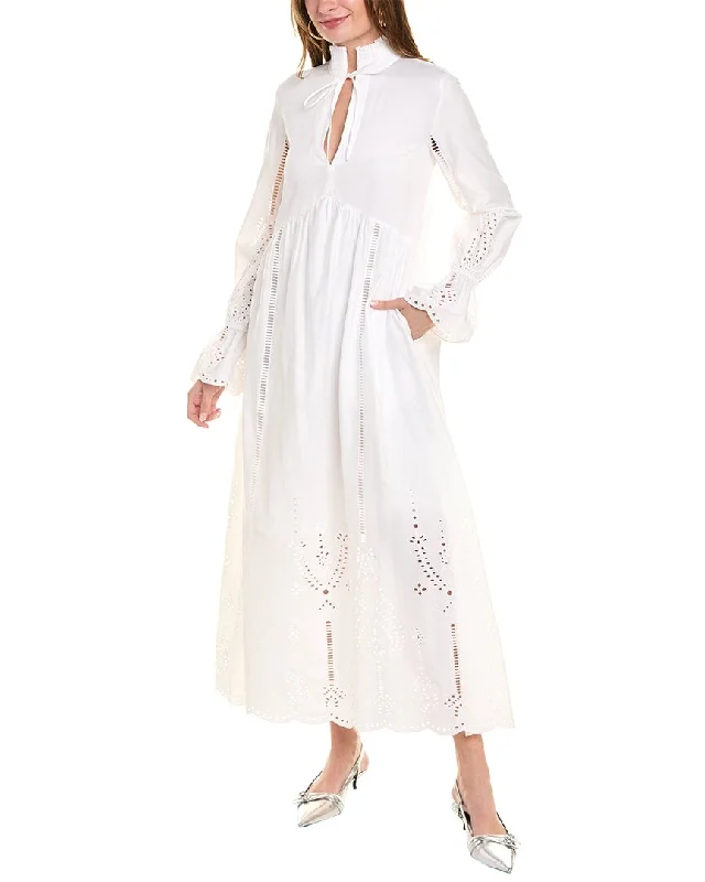 Affordable Trendy Fashion The Kooples Eyelet Maxi Dress Weekend Special