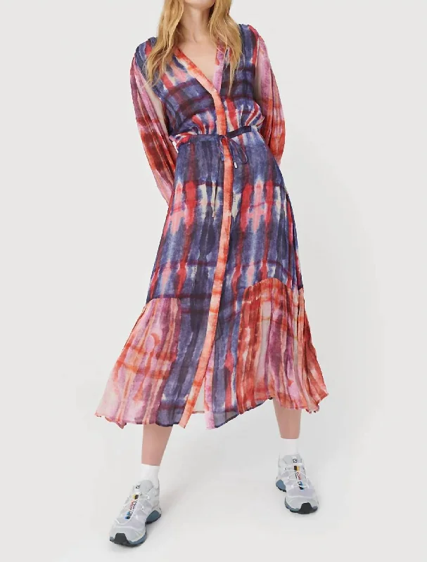 Flirty Fashion Discounts Lena Maxi Dress In Klaus Blue Refined Simplicity