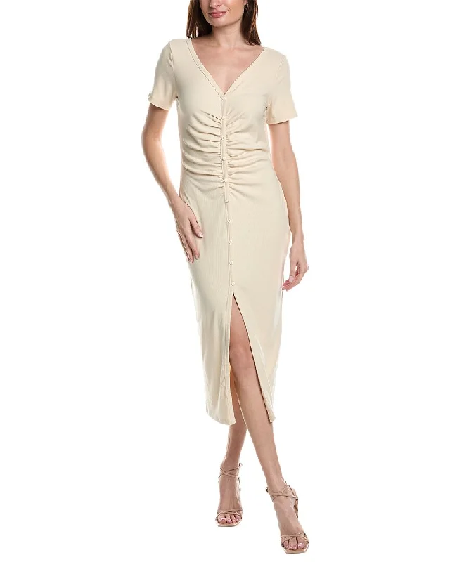 Hot Trends Isla Ciel Ribbed Midi Dress Nordic Minimalist Home Look