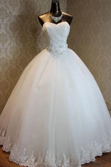 Big Discounts Ball Gown Sweetheart Beading Corset Back Tulle and Lace Dress Modern Glamour