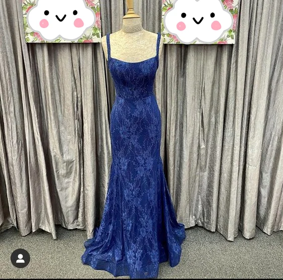 Evening Elegance Elegant Royal Blue Mermaid Prom Dress,Charming Evening Gown Y3090 Romantic Flair