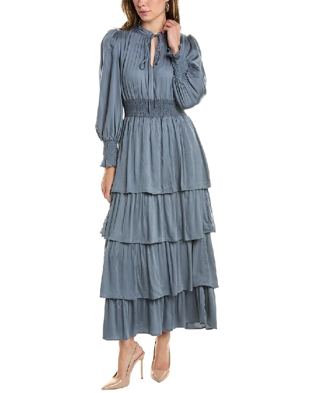 Stylish Statements Emmie Rose Tiered Maxi Dress Boho - Chic Festival - Ready Style