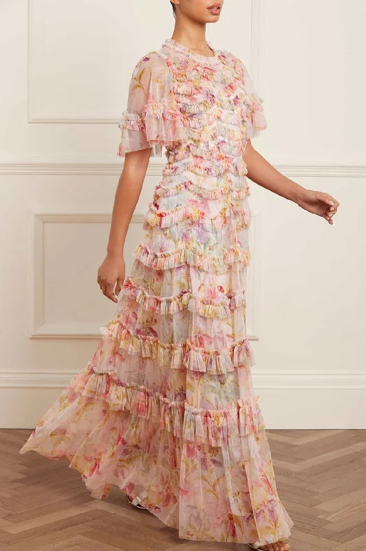 Limited-Time Offer Iris Ruffle Gown Limited - Edition Drops