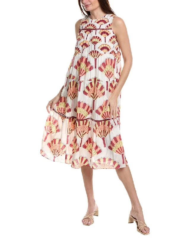 Elegant Fashion Offers Garrie B Tiered Midi Dress Refined Look