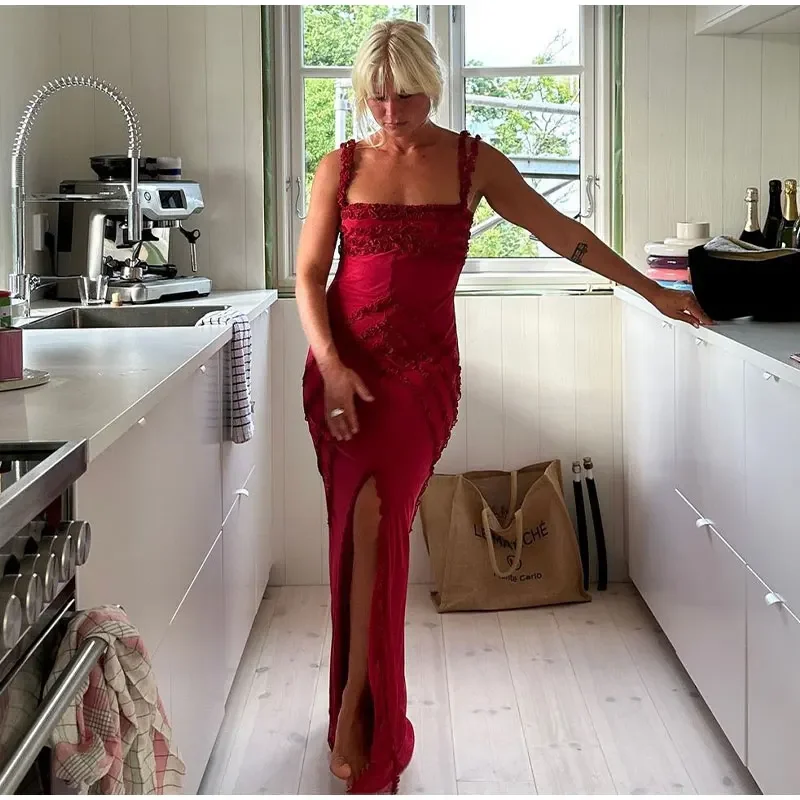 Edgy Fashion Deals Elegant Red Sheath/Column Prom Dress,Vintage Prom Gown Y4609 Refined Look