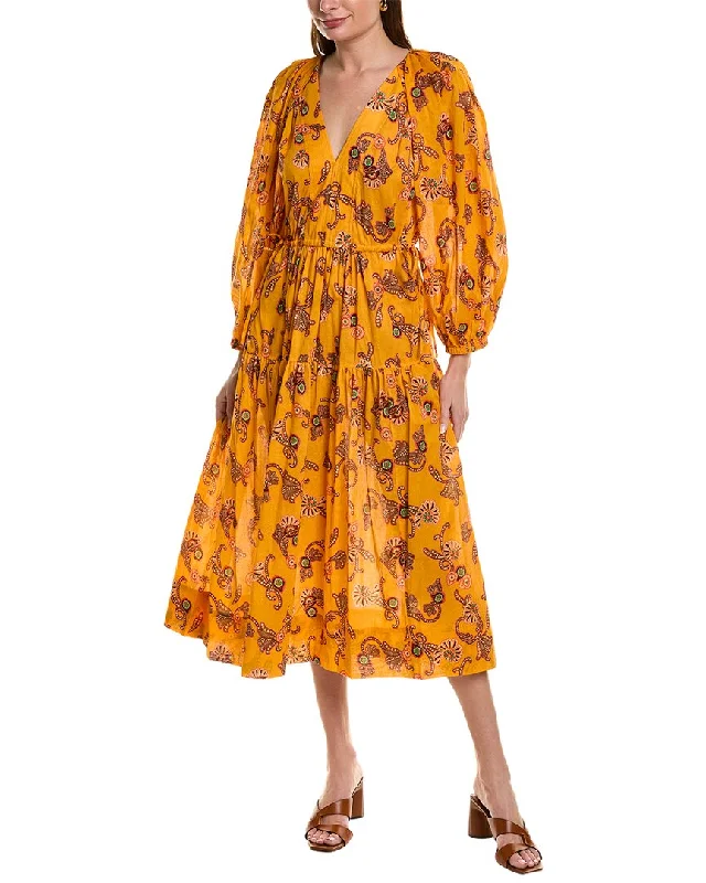 Smart Casual Deals A.L.C. Sayer Midi Dress Graceful Cut