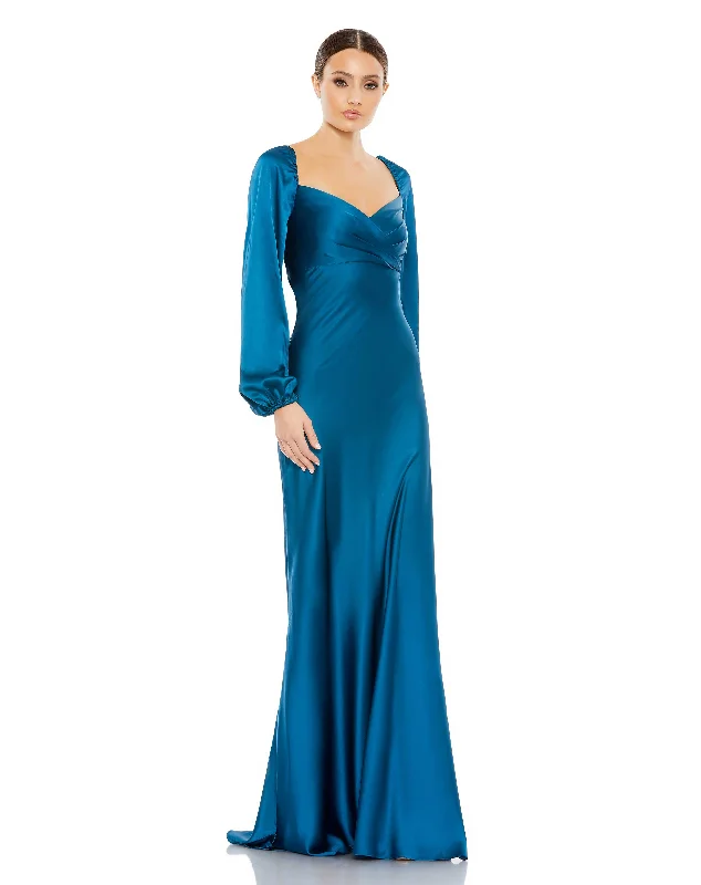 Valentine's Special Mac Duggal 495191 Formal Prom Long Sleeve Dress Effortless Comfort