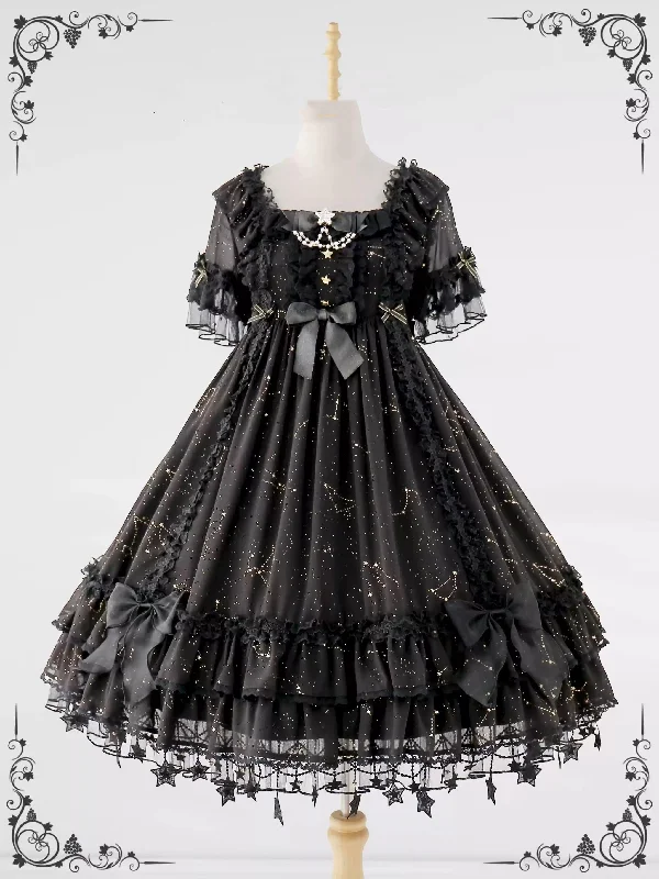 black OP only (with round brooch instead of star brooch)