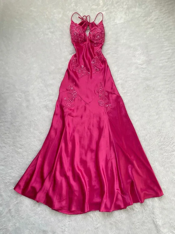 Stupidly Low Prices Charming Hot Pink Long Evening Gown Beaded Prom Dress Party Dress Y7526 Today Only
