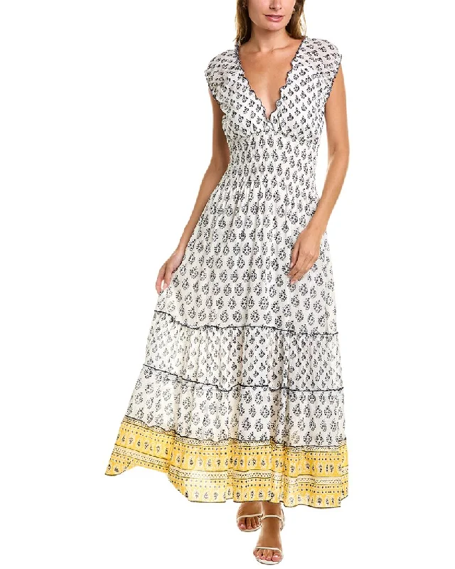 Urban Fashion Ro's Garden Dove Maxi Dress Subtle Sophistication