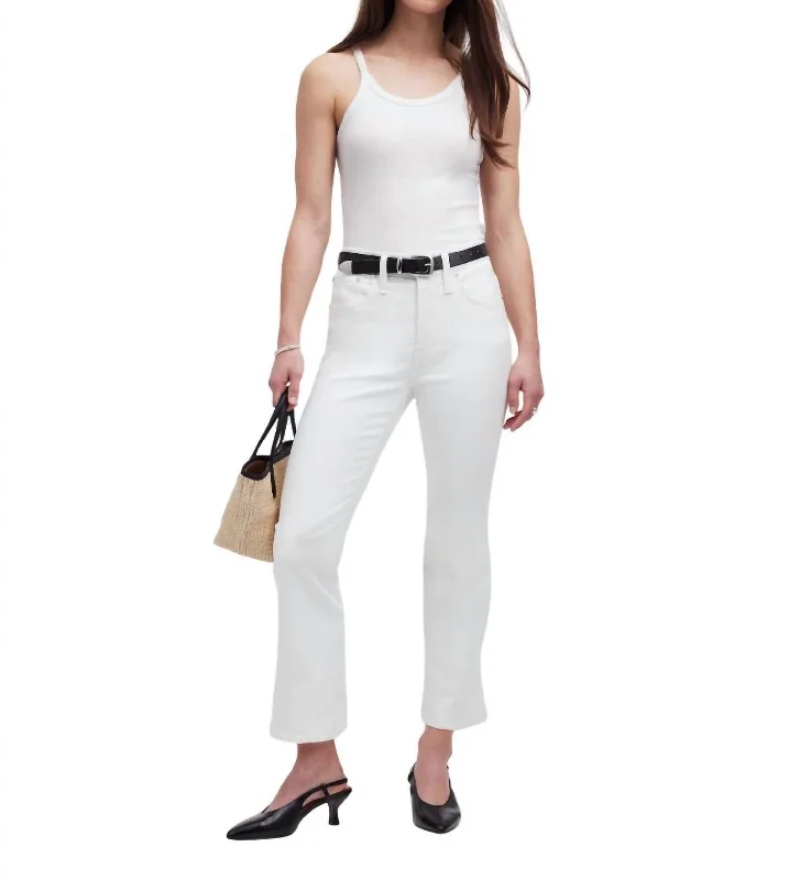 Women's Apparel And Garments Flash Sale Starts Petite Kick Out Crop Jeans In White