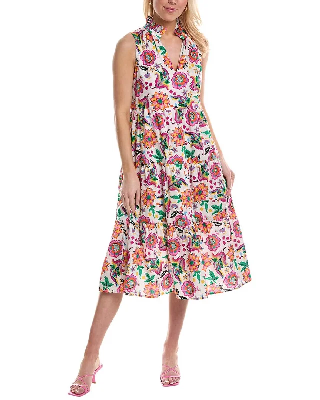 Evening Elegance CROSBY by Mollie Burch Wesley Midi Dress End - Of - Month Blowout