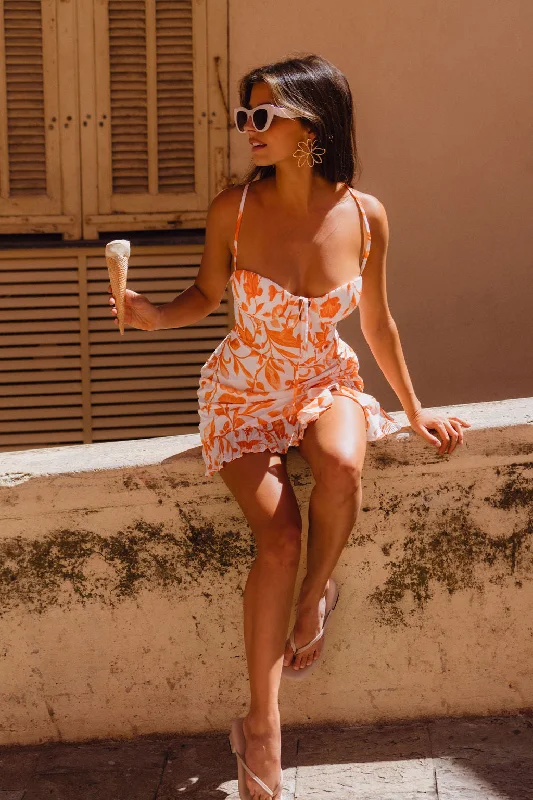 Holiday Glam Belle Floral Mini Dress Graceful Movement