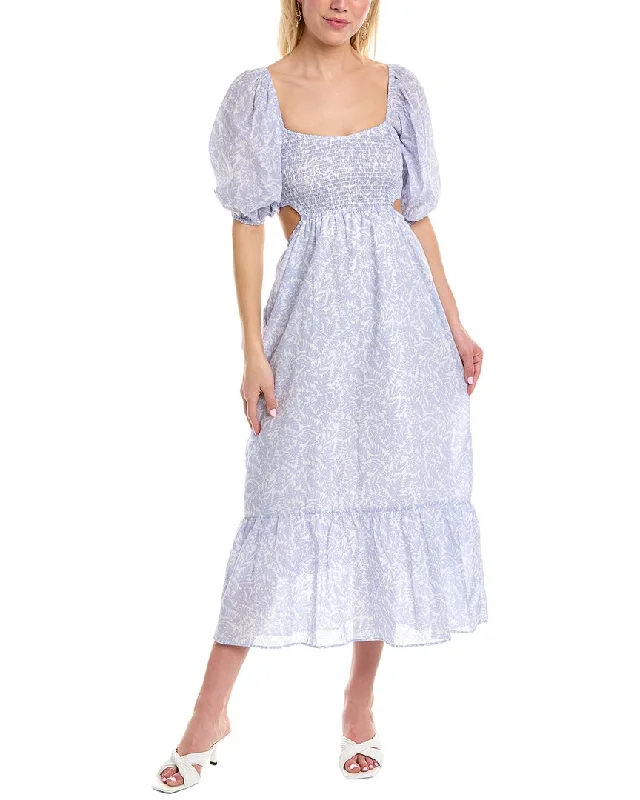 Fashion Forward Femininity O.P.T. Leighton Maxi Dress Flowy Fabric