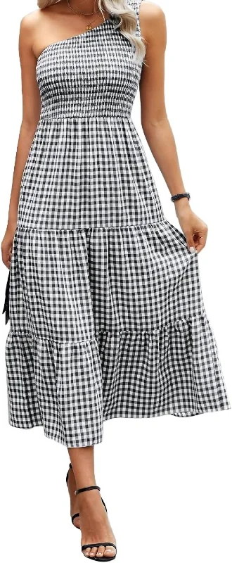 Exclusive Sale Picnic Maxi Dress In Black Feminine Elegance