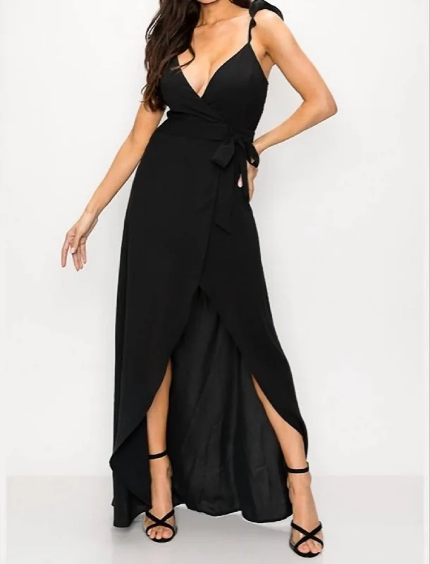 Fashion Sale Maxi Dress In Black Chic Urban Fashion Look