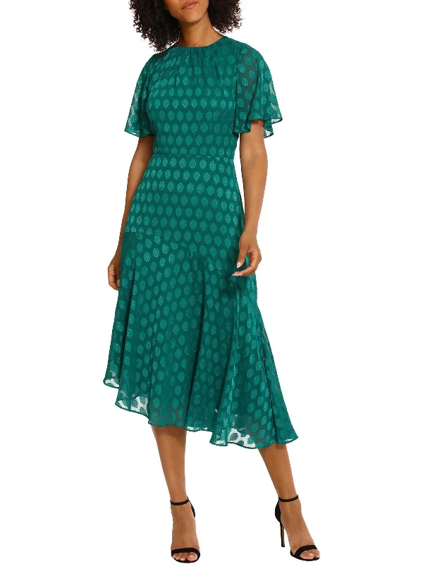 Vintage-Inspired Style Offers Womens Chiffon Metallic Maxi Dress Great Deals On Ethnic Cultural Wear