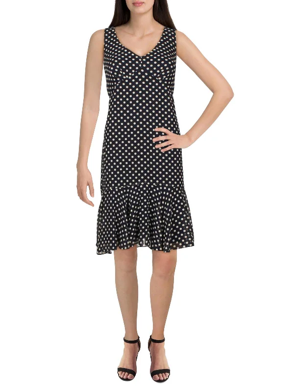 On-Trend Fashion Offers Womens Chiffon Knee Length Midi Dress Dreamy Aesthetic