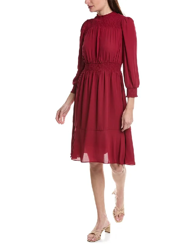 Avant-Garde Style Promotions Nanette Nanette Lepore Crepe Chiffon Midi Dress Alluring Design