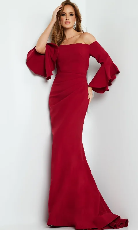 Huge Markdowns Bell-Sleeve Designer Evening Gown: Jovani 07065 Casual Elegance