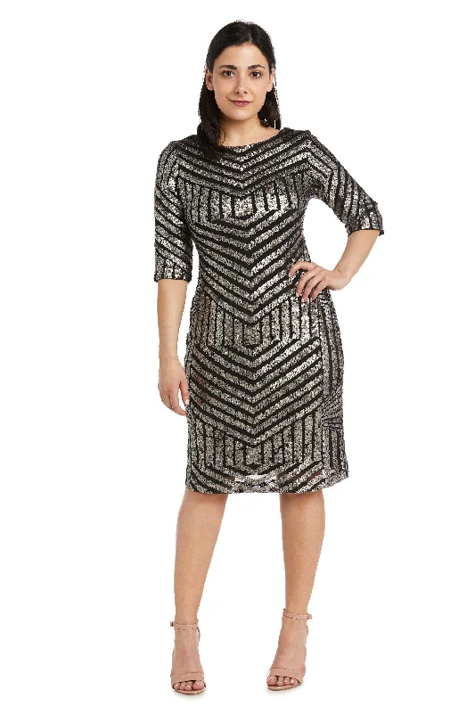 Unleash Your Style R&M Richards 3901P Short Long Sleeve Petite Dress Now On Sale For Chic Urban Styles