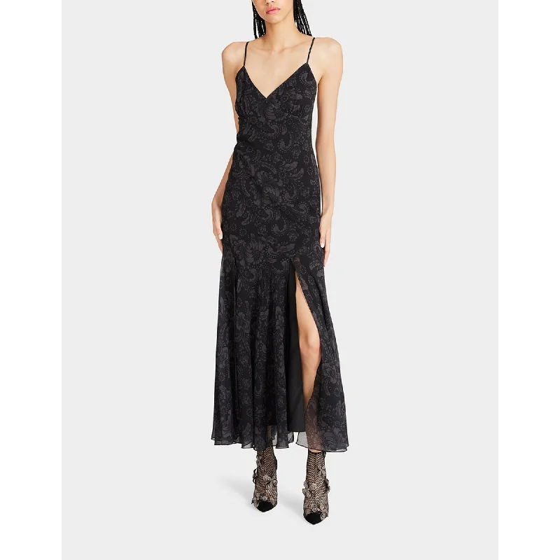 Flash Sale, Don'T Miss Addison Midi Dress Vintage Black Multi Y2K Nostalgic Fashion Look