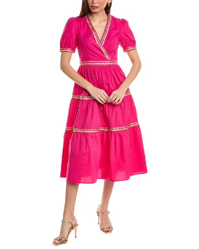 Shop Sale Items Flora Bea NYC Azaria Midi Dress Vintage Charm