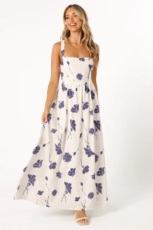Premium Fashion Hazel Maxi Dress - Navy Floral Fashion-Forward Style