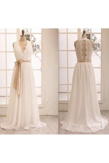 Inspired By You, Designed For You Knee-Length Halter Keyhole Chiffon Lace Dress Limited - Stock