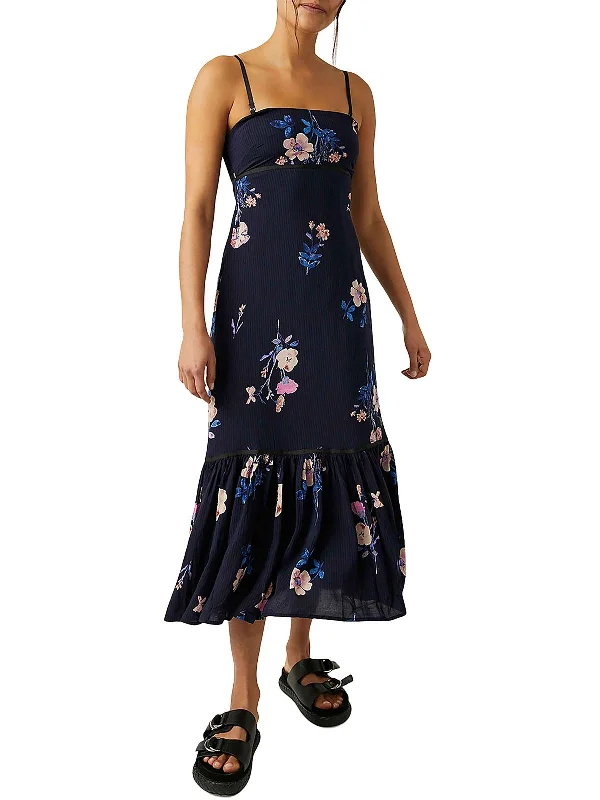 Edgy Fashion Deals Womens Midi Peplum Midi Dress Feminine Charm