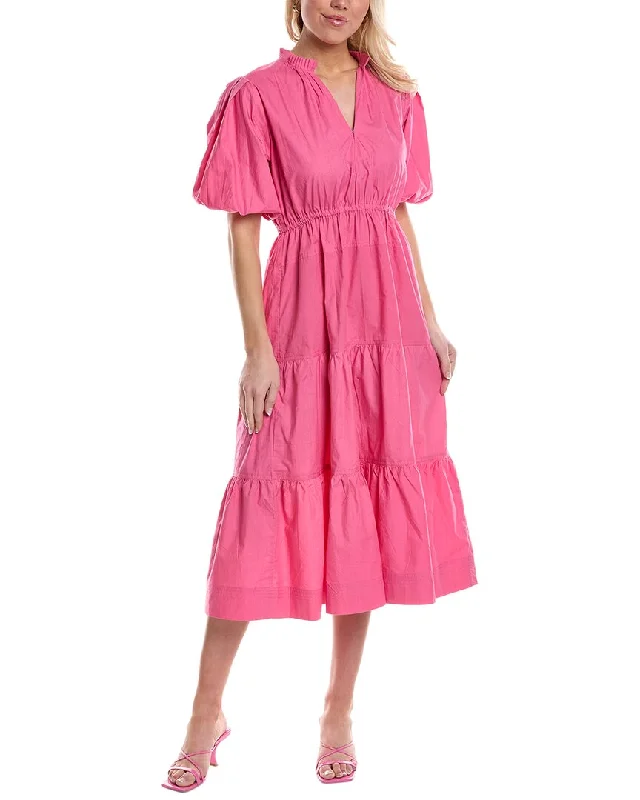 Valentine's Special bella tu Becca Midi Dress Luxe Layering