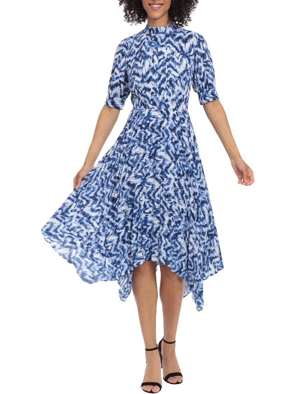 Street Style Discounts Womens Printed Short Sleeve Maxi Dress Limited - Stock