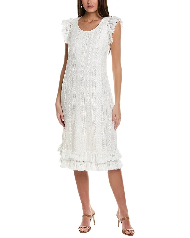 Day-To-Night Styles Crystal Kobe Fringe Midi Dress Ethnic Cultural Event Wear