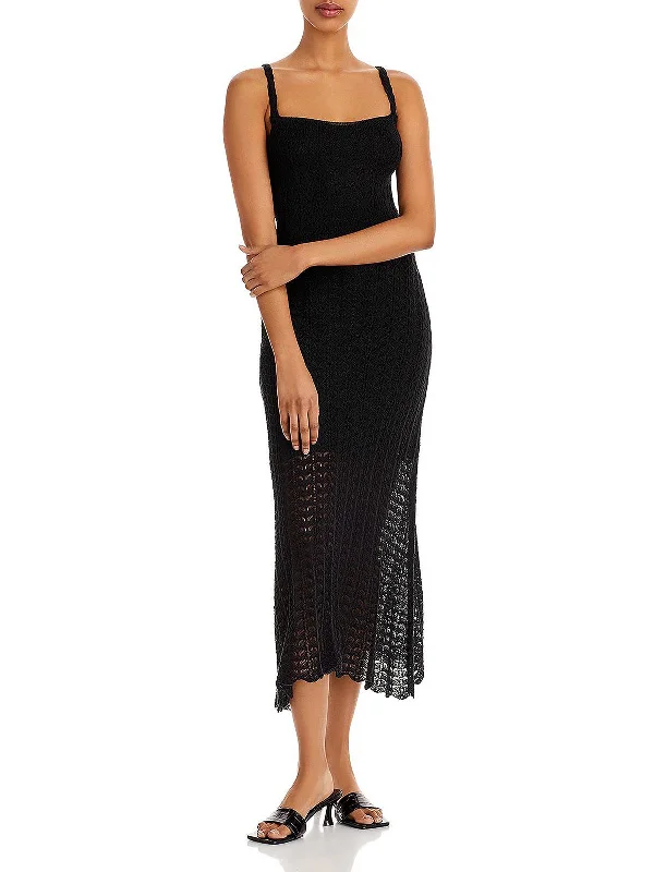 Modern Chic Discounts Womens Crochet Long Maxi Dress Tropical Island - Inspired Attire