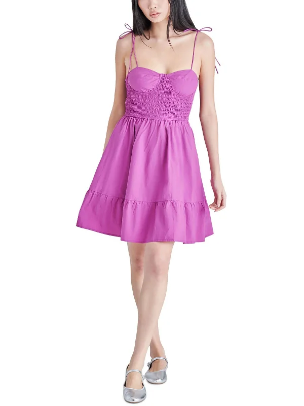 Luxe Style Discounts Womens Tiered Short Mini Dress