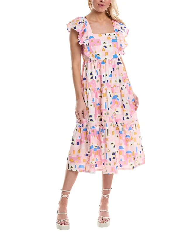Flash Sale Fever CROSBY by Mollie Burch Eloise Tie Midi Dress Exquisite Craftsmanship