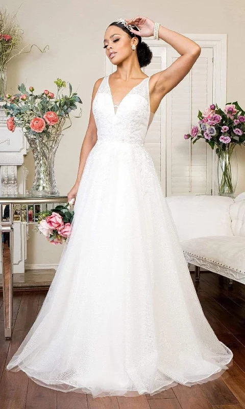 Timeless Elegance Sale Elizabeth K Bridal GL1906 Soft Textures