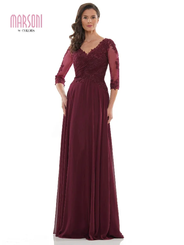 Explore What'S New Marsoni Long Long Sleeve Mother of Bride Dress 237 Luxury Comfort