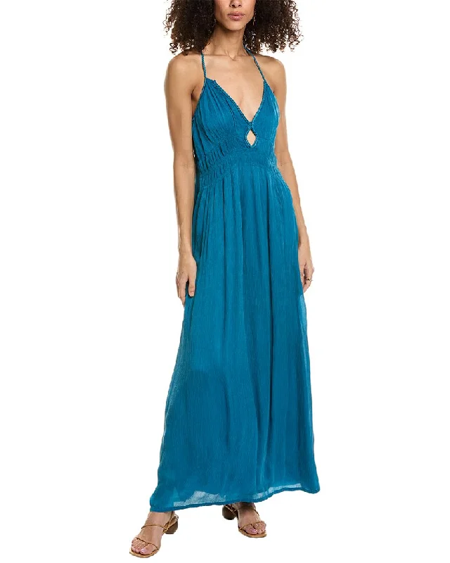 Contemporary Chic Promotions ba&sh Crinkled Maxi Dress Flowy Fabric