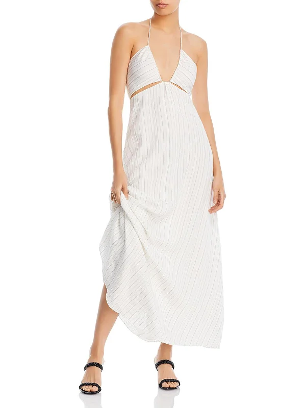 Mega Sale Womens Halter Long Maxi Dress Refined Simplicity