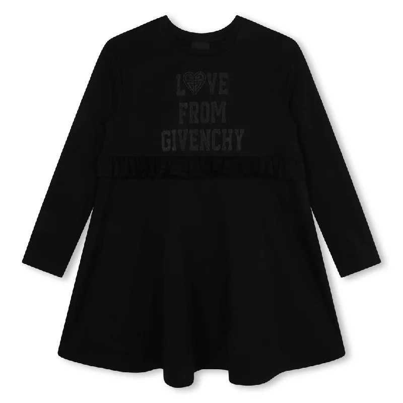 Timeless Elegance Redefined Black Long Sleeved Dress Sleek Design